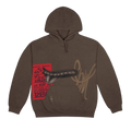 Cactus Jack by Travis Scott Grin Hoodie Brown