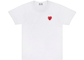 Comme des Garcons Play Embroidered Red Heart T-shirt White