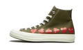 Converse Chuck Taylor All Star 70 Hi Comme des Garcons PLAY Multi-Heart Green