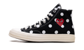 Converse Chuck Taylor All Star 70 Hi Comme des Garcons PLAY Polka Dot Black