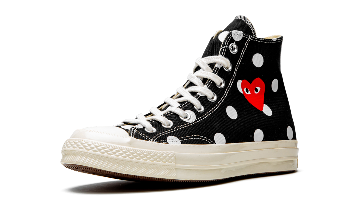 Converse Chuck Taylor All Star 70 Hi Comme des Garcons PLAY Polka Dot Black