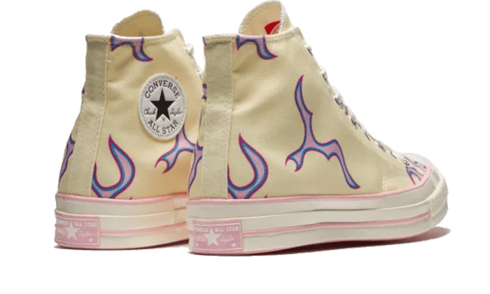 Converse Chuck Taylor All Star 70 Hi Golf le Fleur Yellow Flame, Egret/Egret/Pink (172398C)