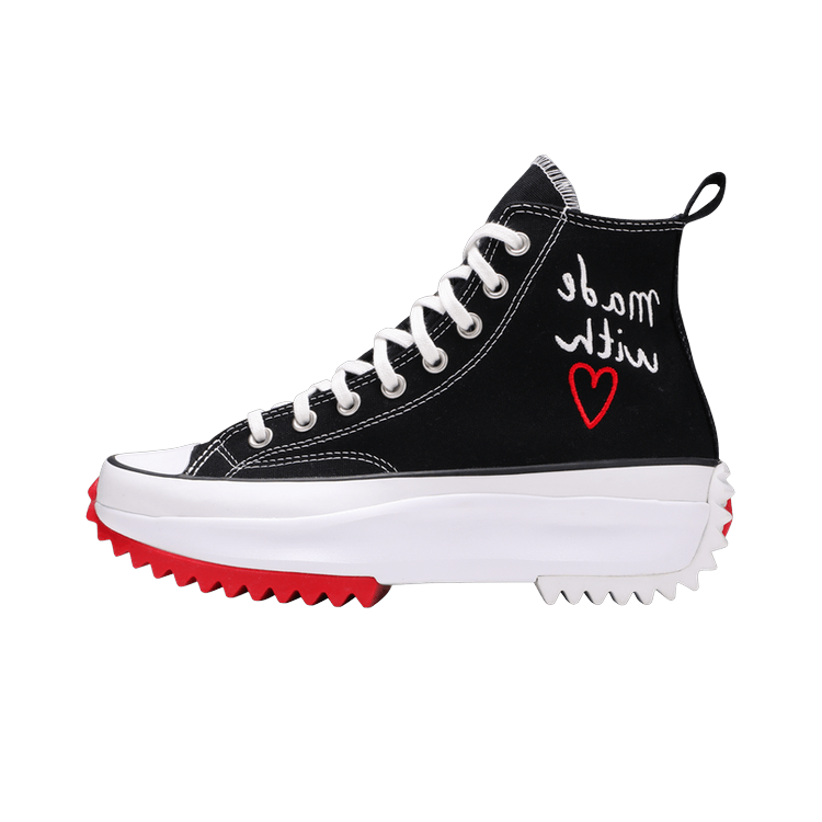Converse Run Star Hike Hi Valentine's Day Made With Love (2021), Black/White/University Red (171120C)