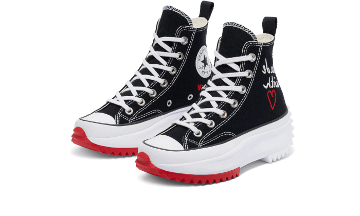 Converse Run Star Hike Hi Valentine's Day Made With Love (2021), Black/White/University Red (171120C)