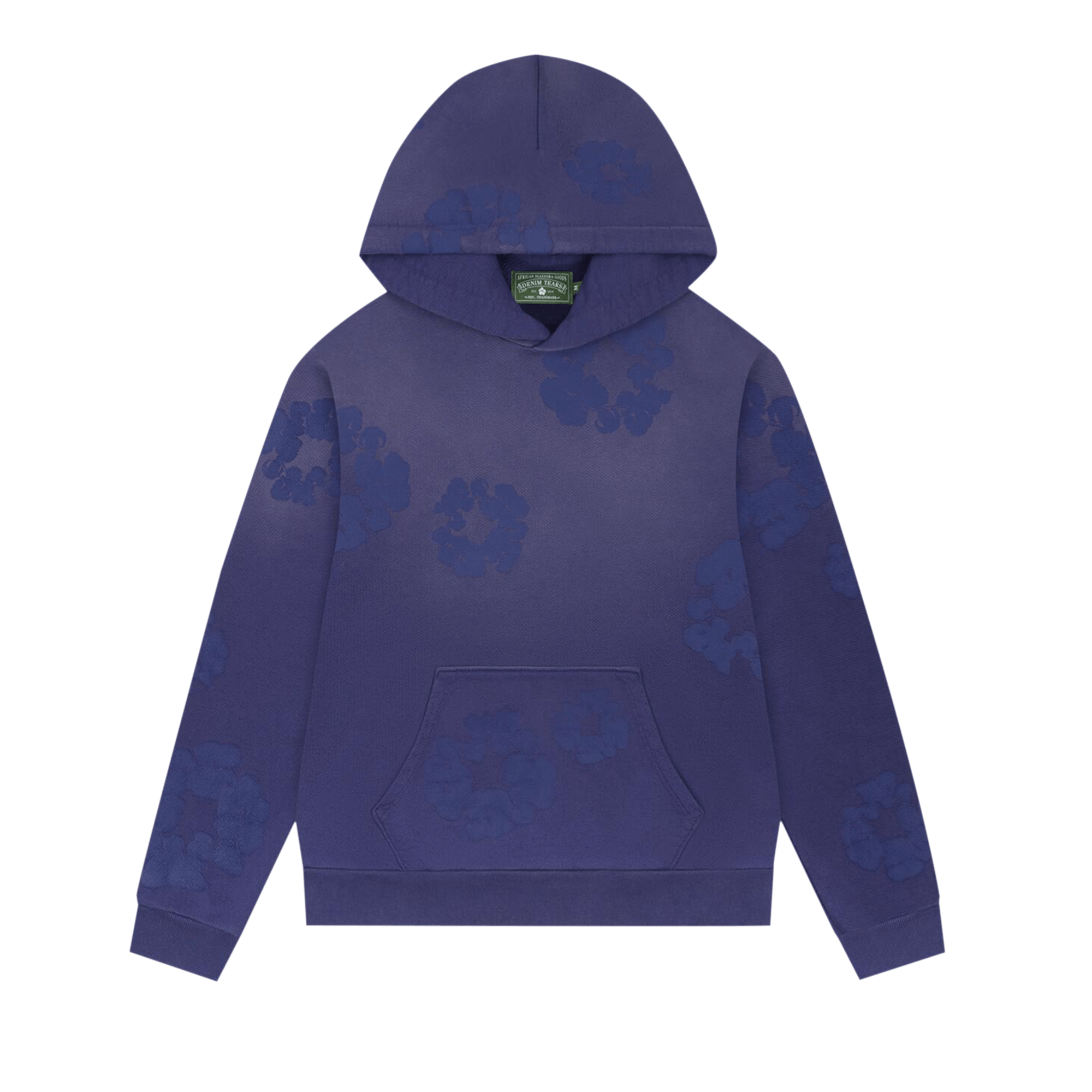 Denim Tears Mono Cotton Wreath Hoodie Washed Blue, Washed Blue (denim-tears-mono-cotton-wreath-hoodie-washed-blue)