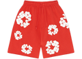 Denim Tears The Cotton Wreath Shorts Red
