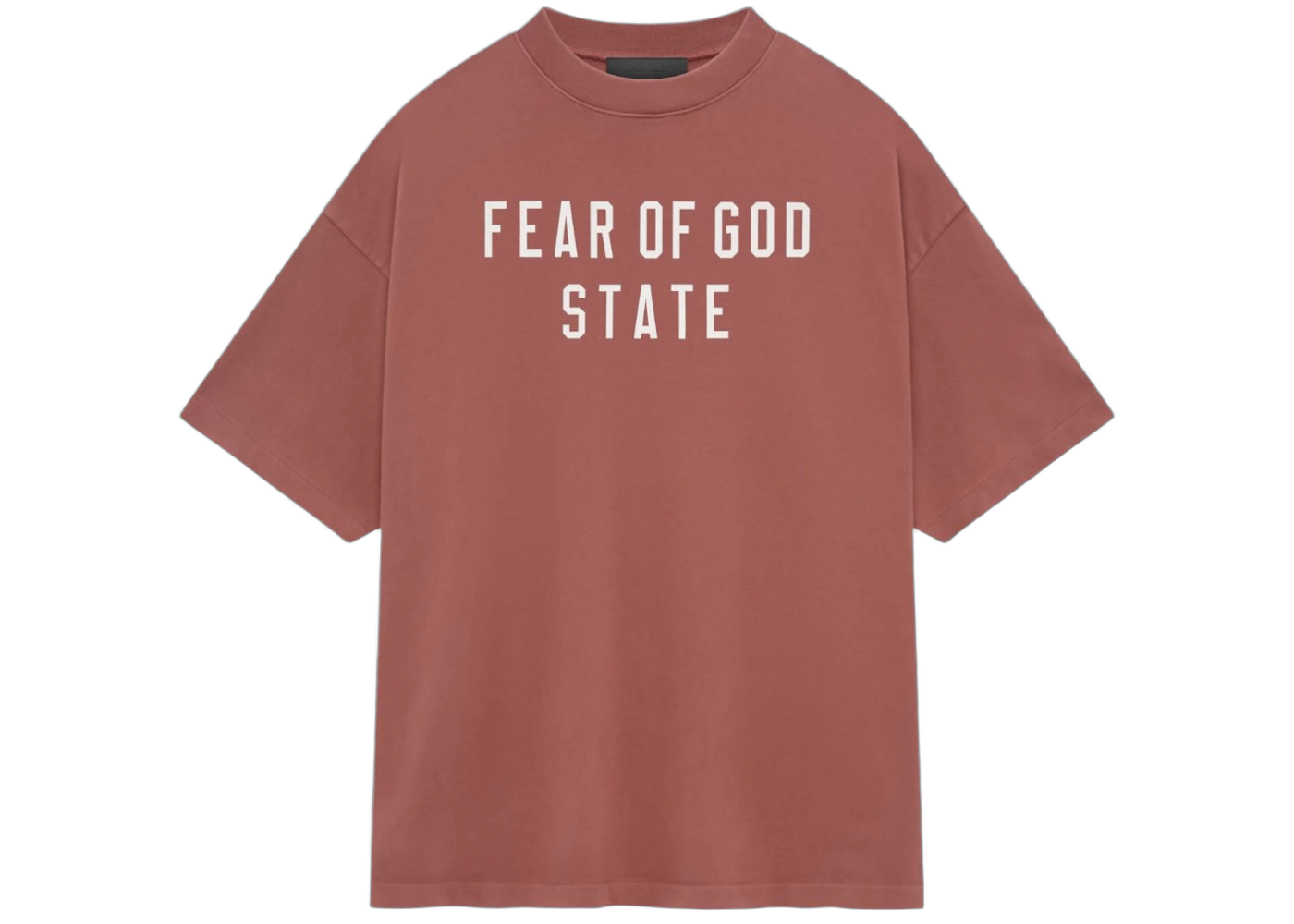 Fear of God Essentials Heavy Crewneck Tee Crimson