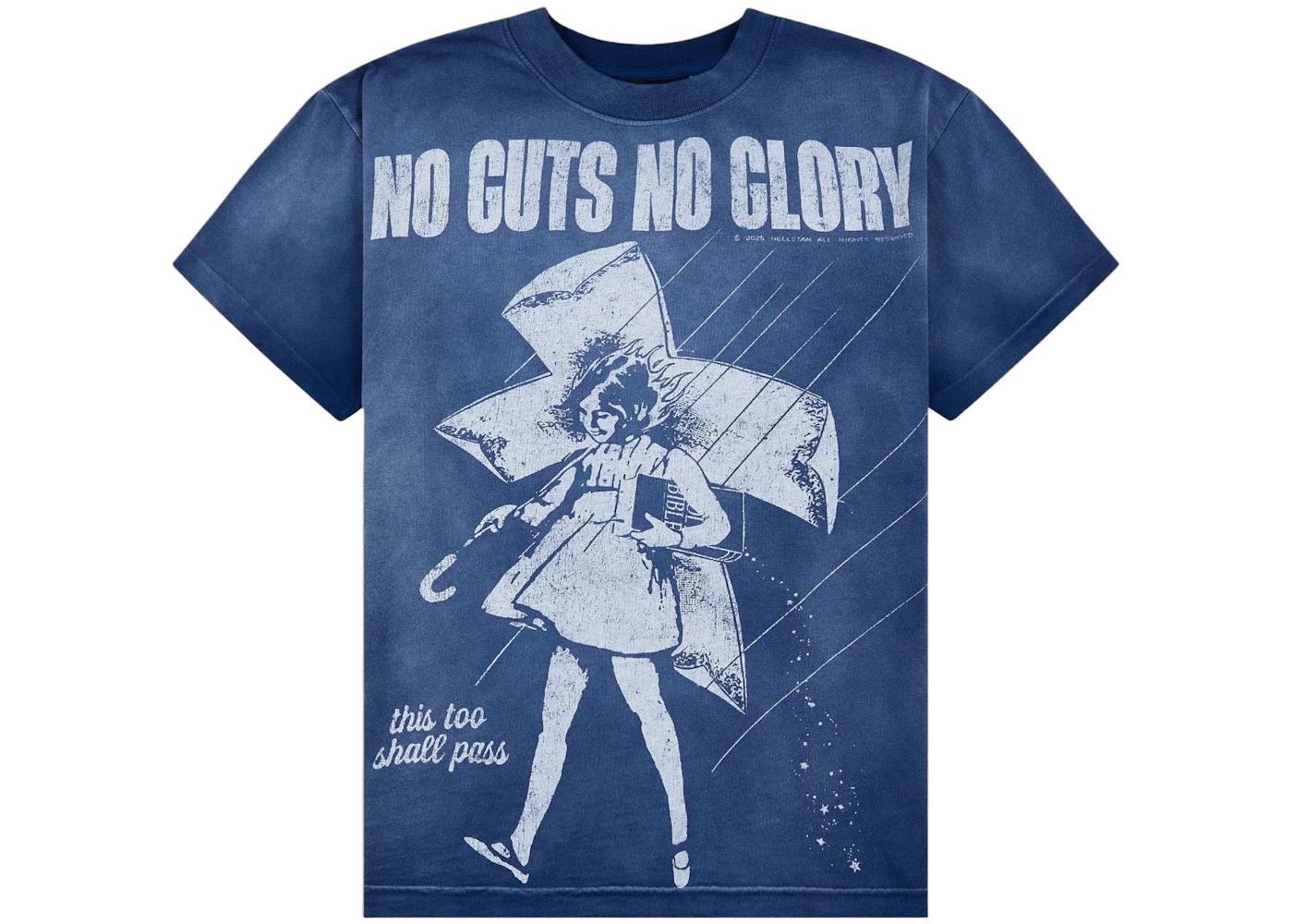 Hellstar Carry Your Cross Tee Navy