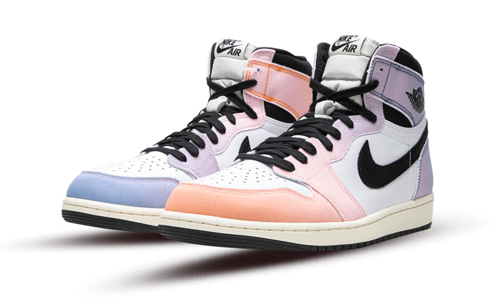 Air Jordan 1 Retro High OG Skyline, Vivid Orange/Black/Iced Lilac/True Blue/Sail (DX0054-805)