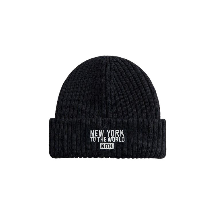 Kith x New Era For The New York Rangers Centennial Knit Beanie Black