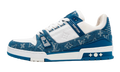 Louis Vuitton LV Trainer Monogram Denim White Blue
