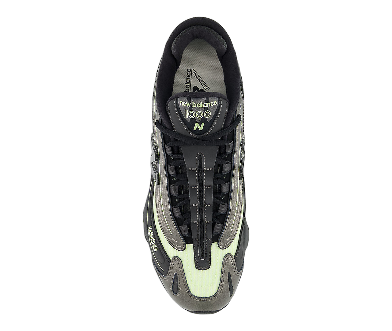 New Balance 1000 Black Metallic Dry Lime