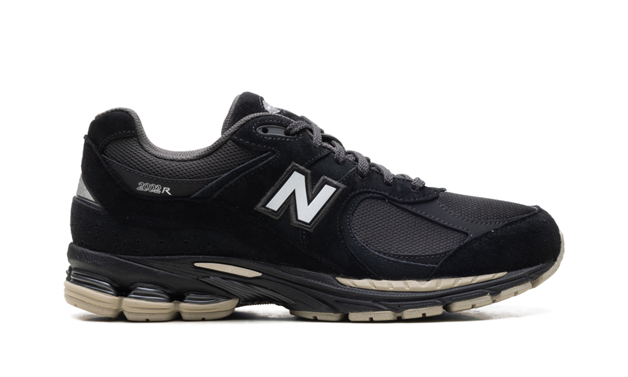 New Balance 2002R Black Timber Wolf White