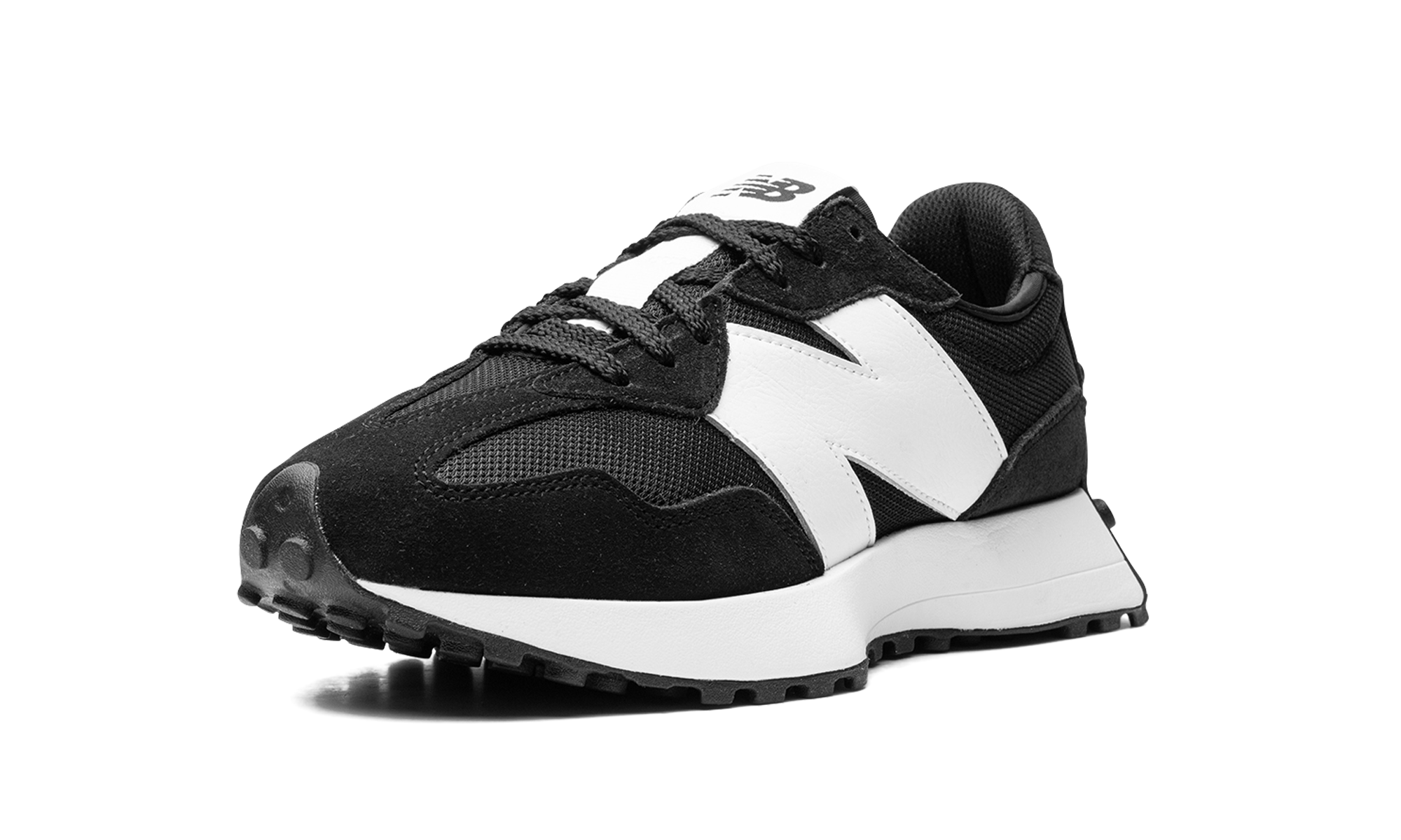 New Balance 327 Black White N Logo