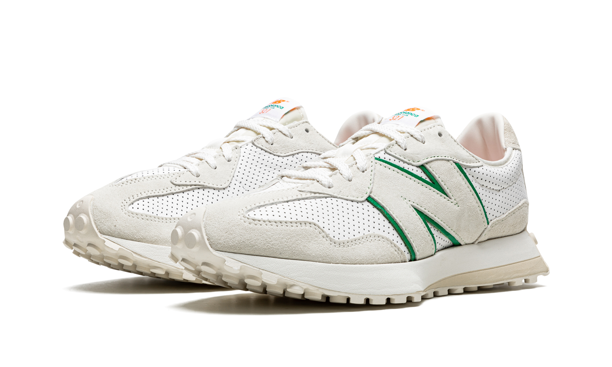 New Balance 327 Casablanca Green Logo