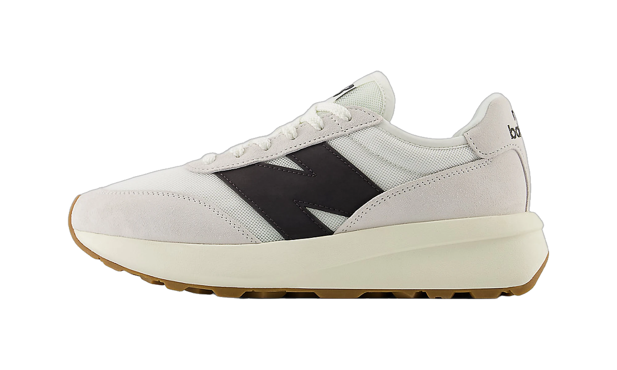 New Balance 370 Sea Salt Black Cement Gum