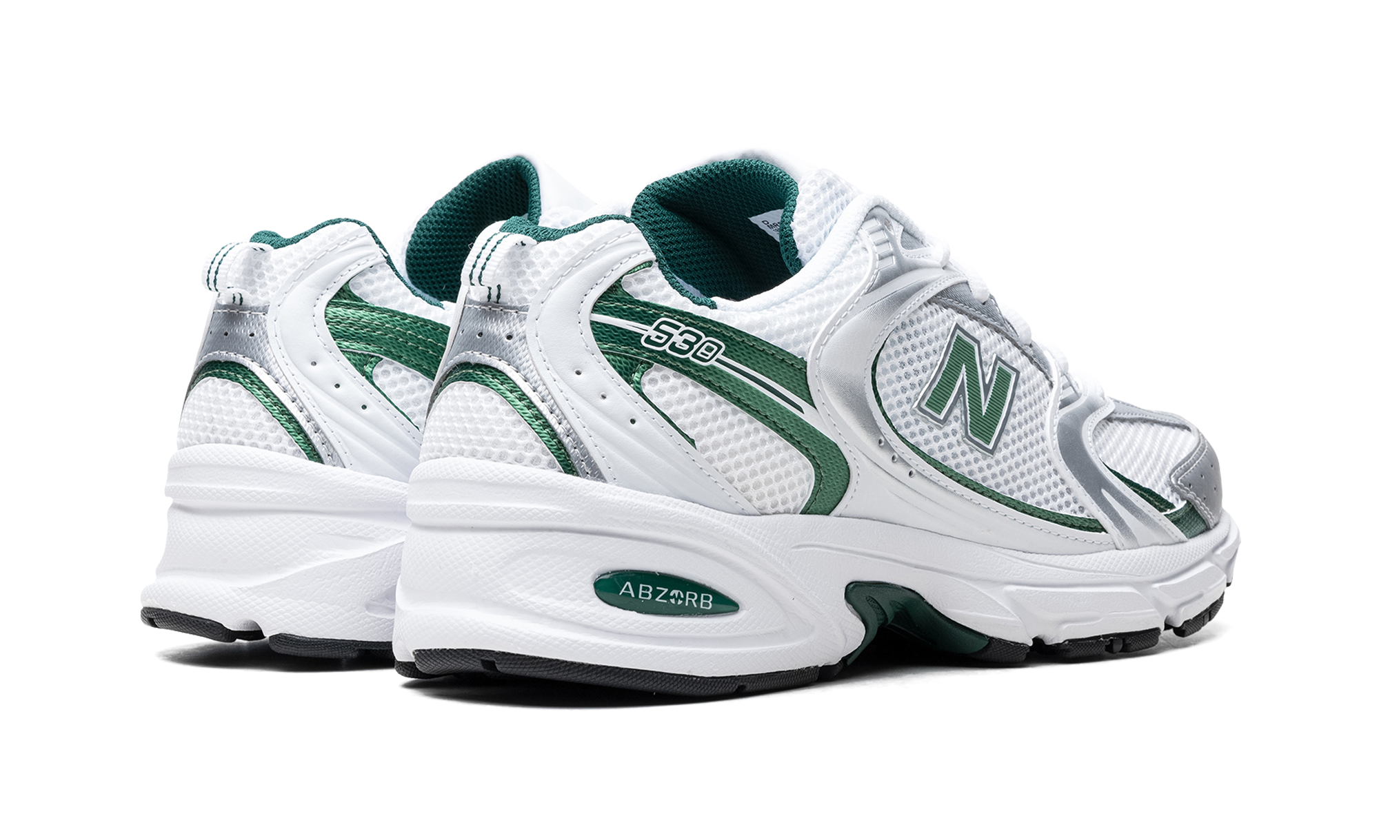 New Balance 530 White Nightwatch Green