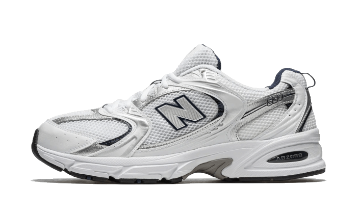 New Balance 530 White Silver Navy
