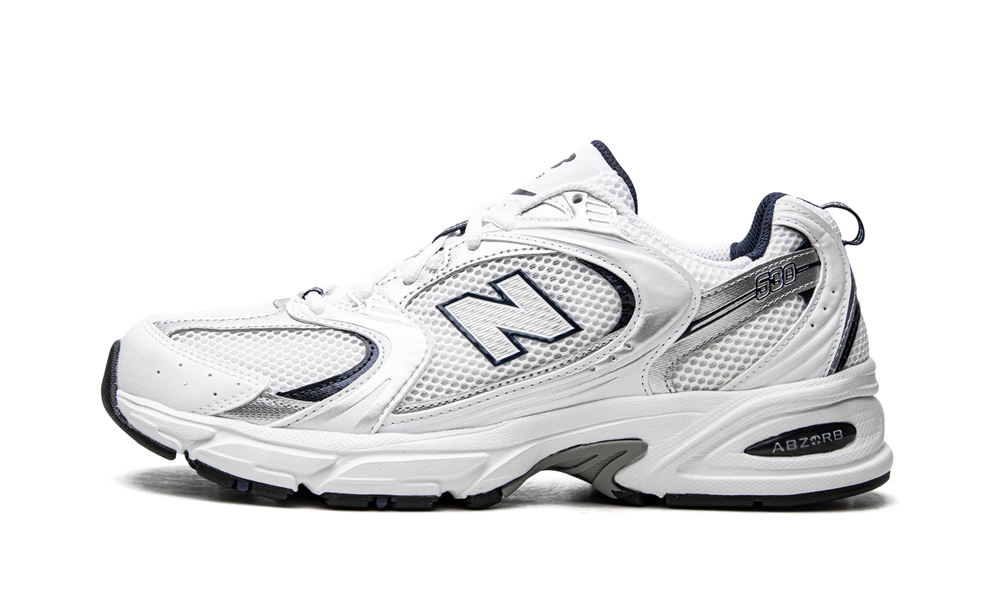 New Balance 530 White Silver Navy