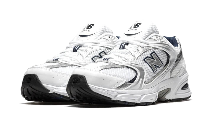 New Balance 530 White Silver Navy