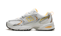 New Balance 530 White Vibrant Apricot Silver Metallic