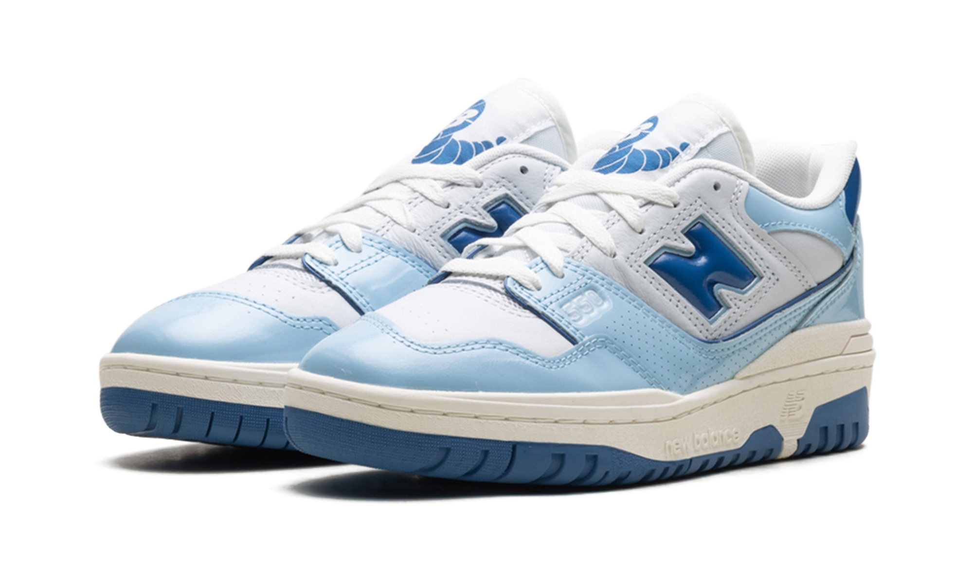 New Balance 550 Chrome Blue Patent