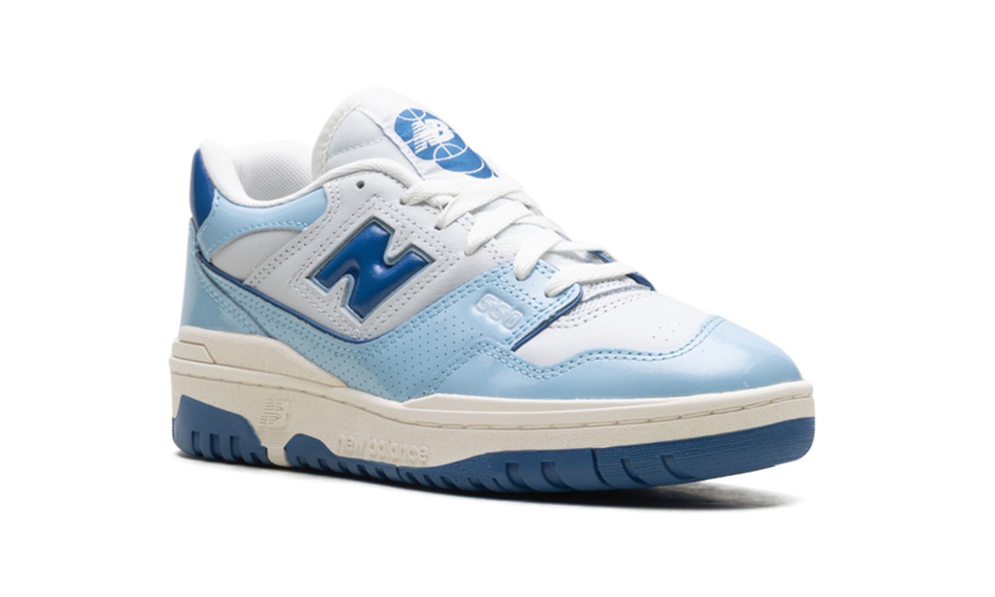New Balance 550 Chrome Blue Patent