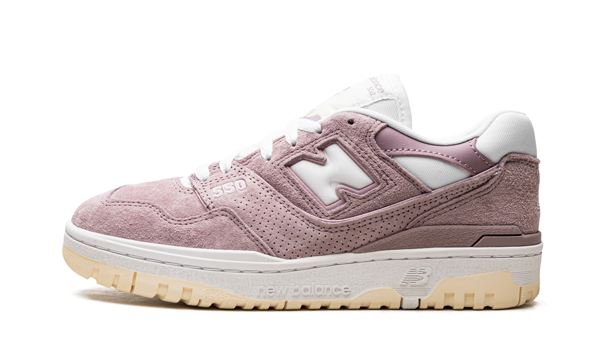 New Balance 550 Lilac Chalk Suede