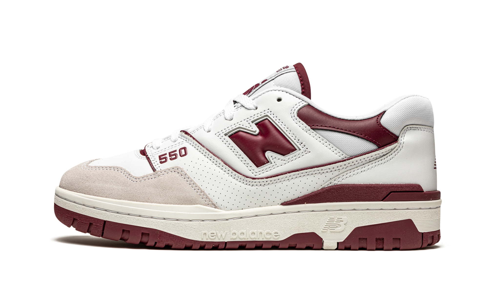 New Balance 550 Sea Salt Burgundy