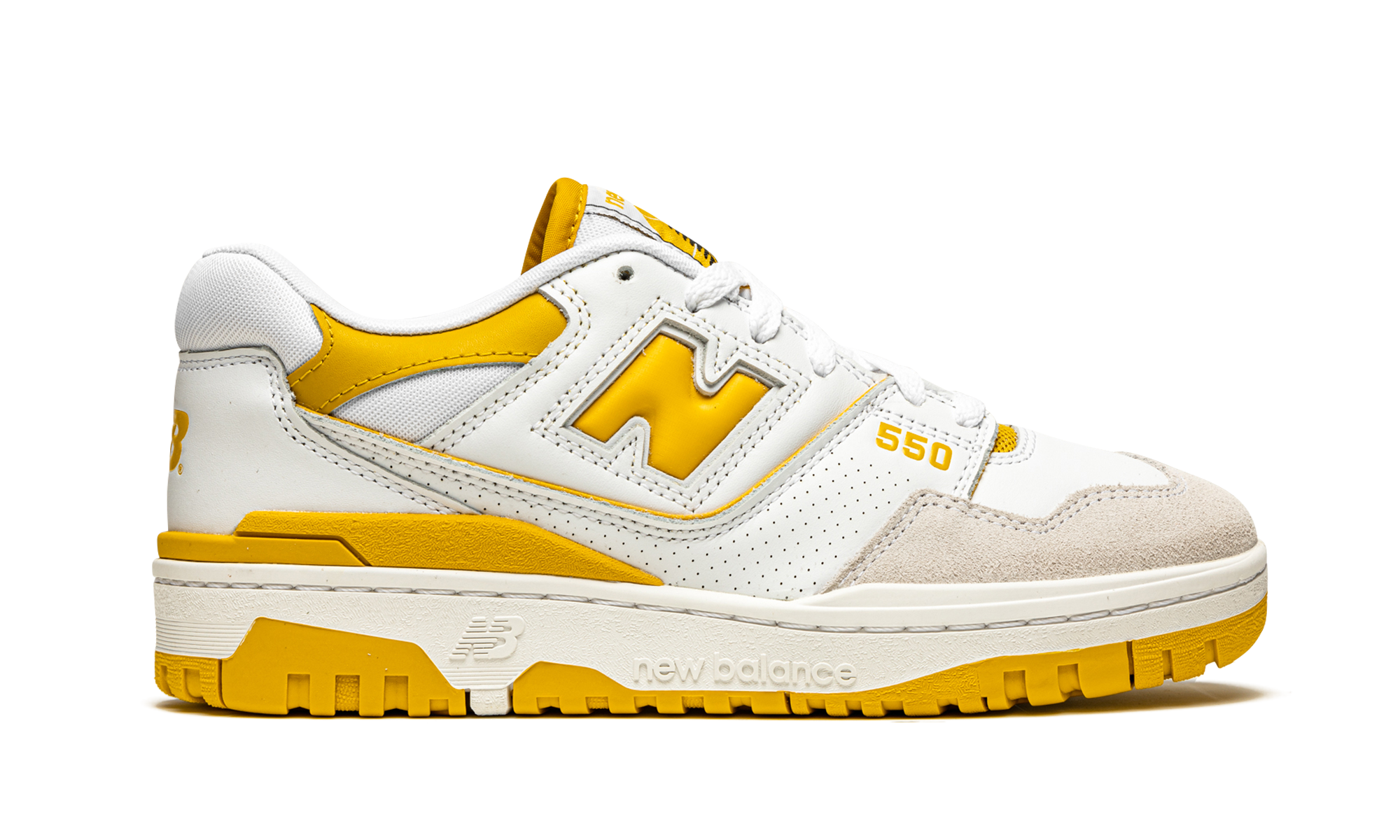 New Balance 550 Sea Salt Varsity Gold