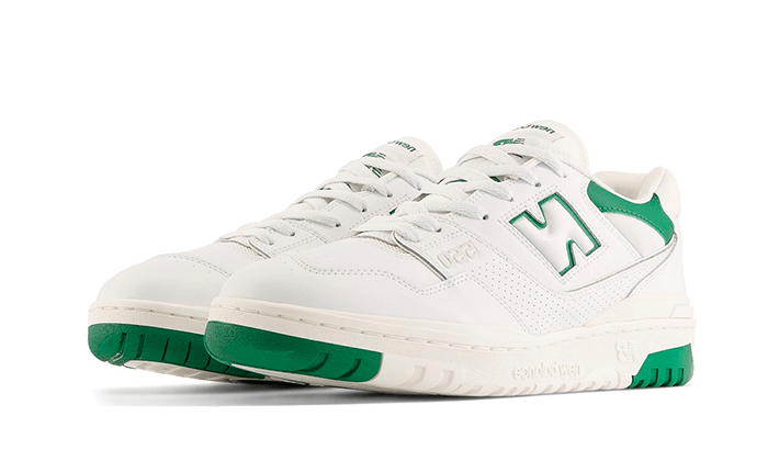 New Balance 550 White Classic Green, White/Classic Pine/Summer Fog (BB550SWB)