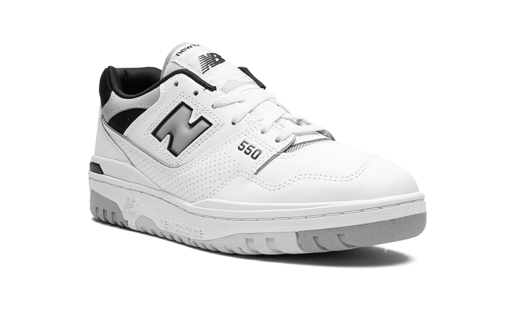 New Balance 550 White Concrete Black