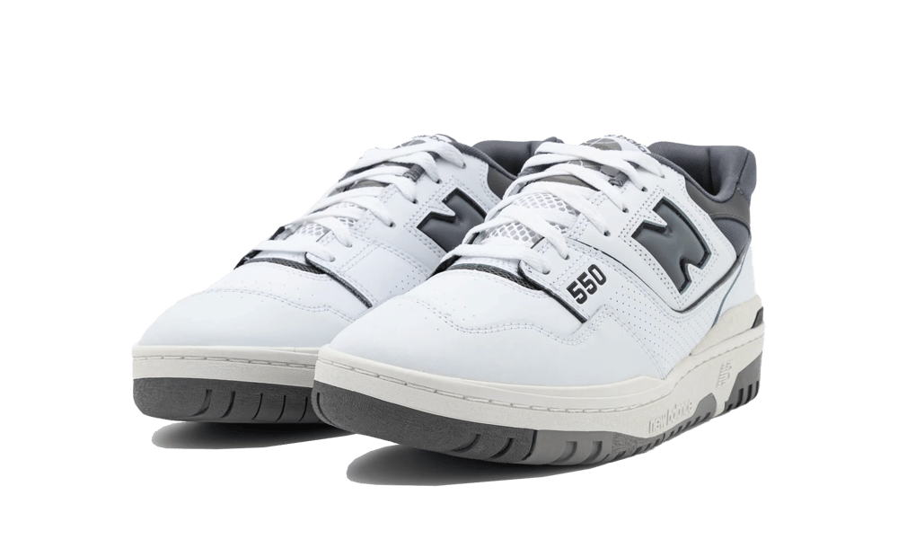 New Balance 550 White Grey Dark Grey, White/Castlerock/Light Grey (BB550WTG)