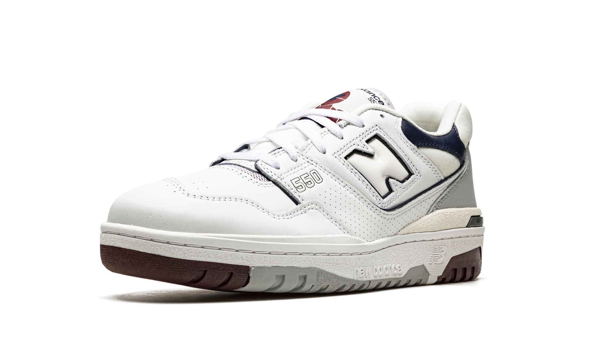 New Balance 550 White Natural Indigo Burgundy