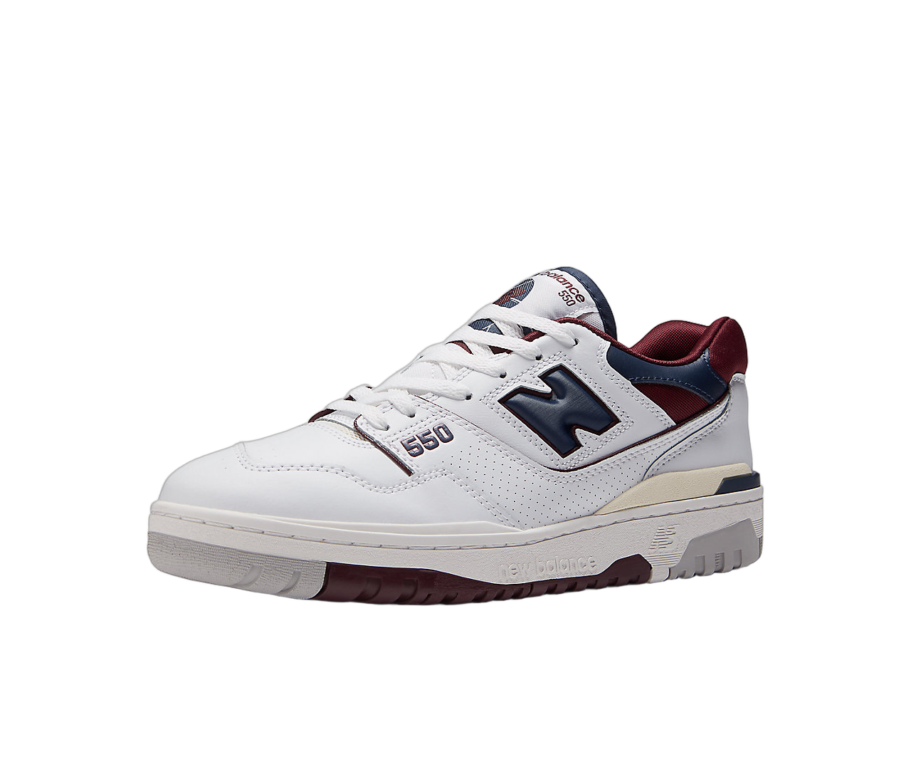 New Balance 550 White Navy NB Burgundy - Sneak