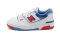 New Balance 550 White True Red Atlantic Blue