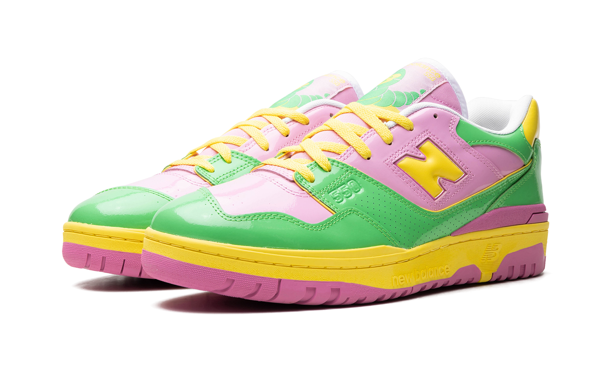 New Balance 550 Y2K Patent Leather Pack Pink Green