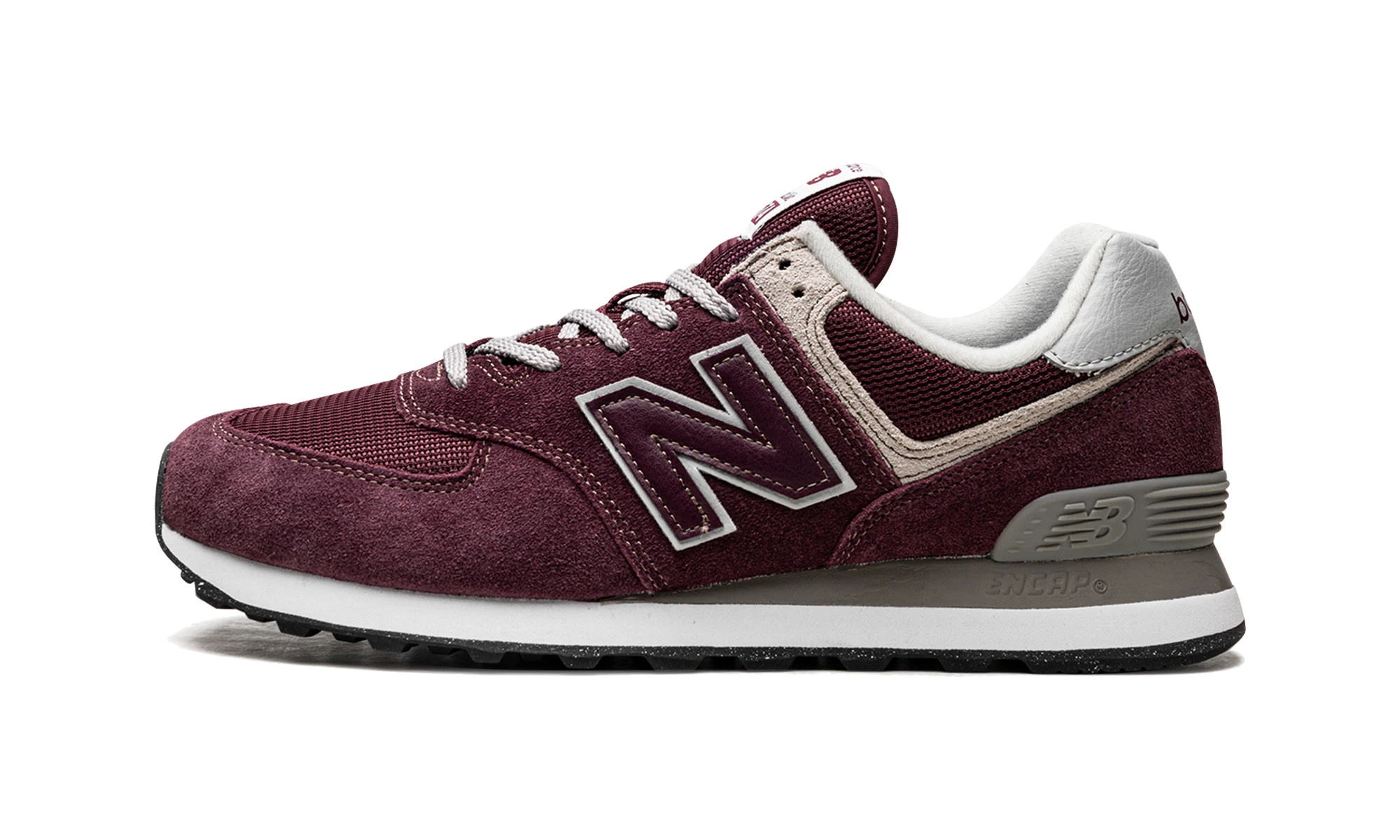 New Balance 574 Burgundy White