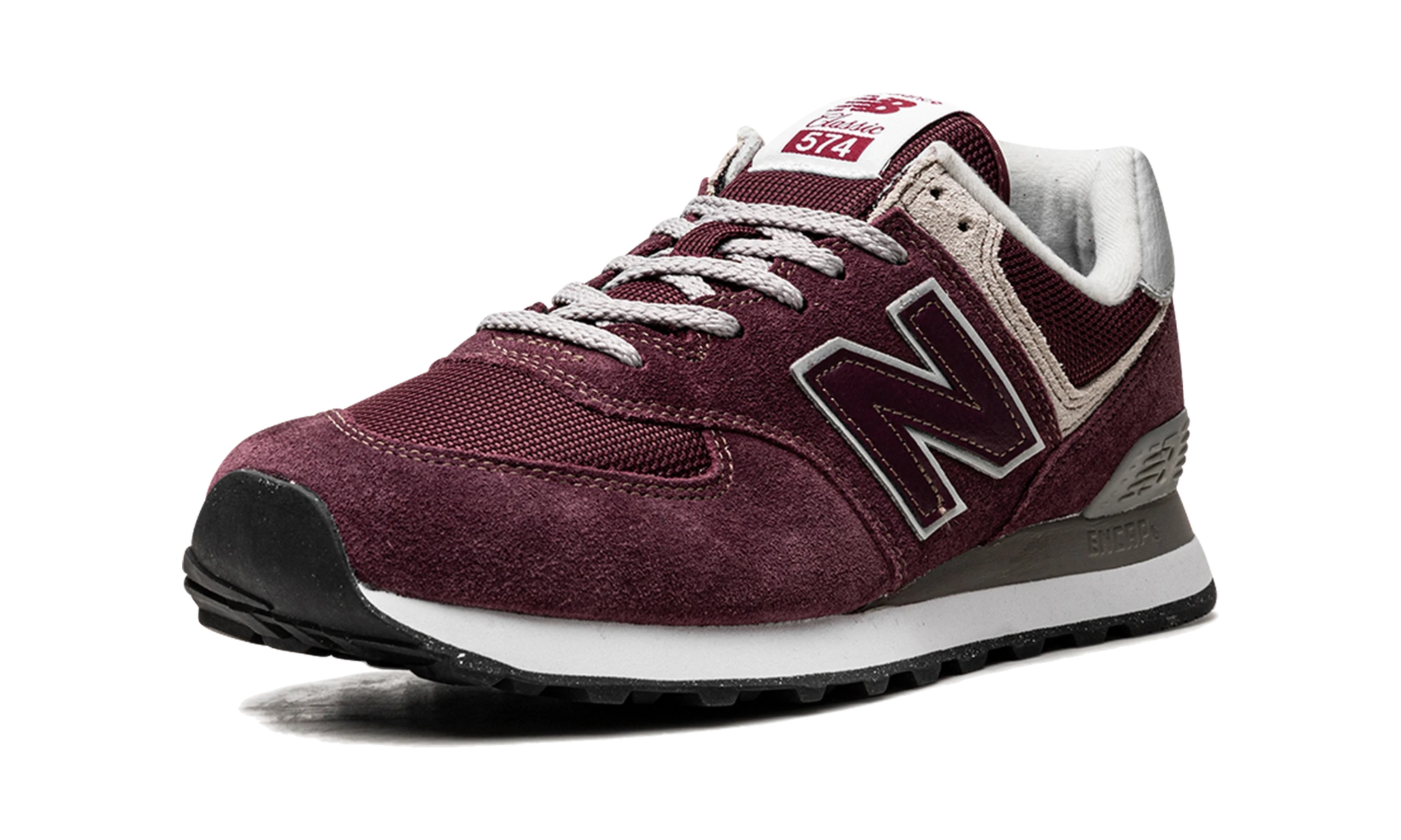 New Balance 574 Burgundy White