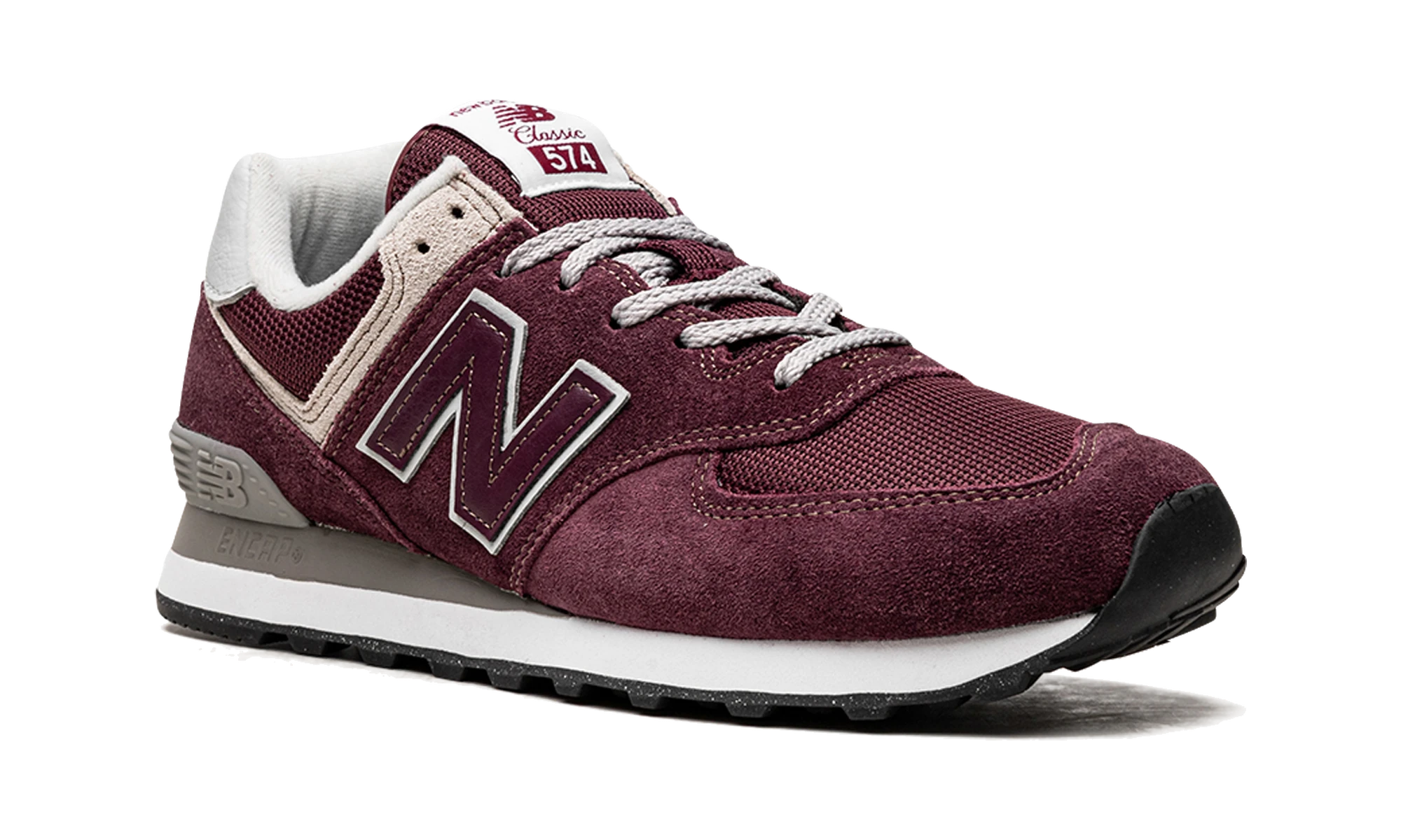 New Balance 574 Burgundy White