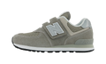 New Balance 574 Core Hook and Loop Grey White (PS)