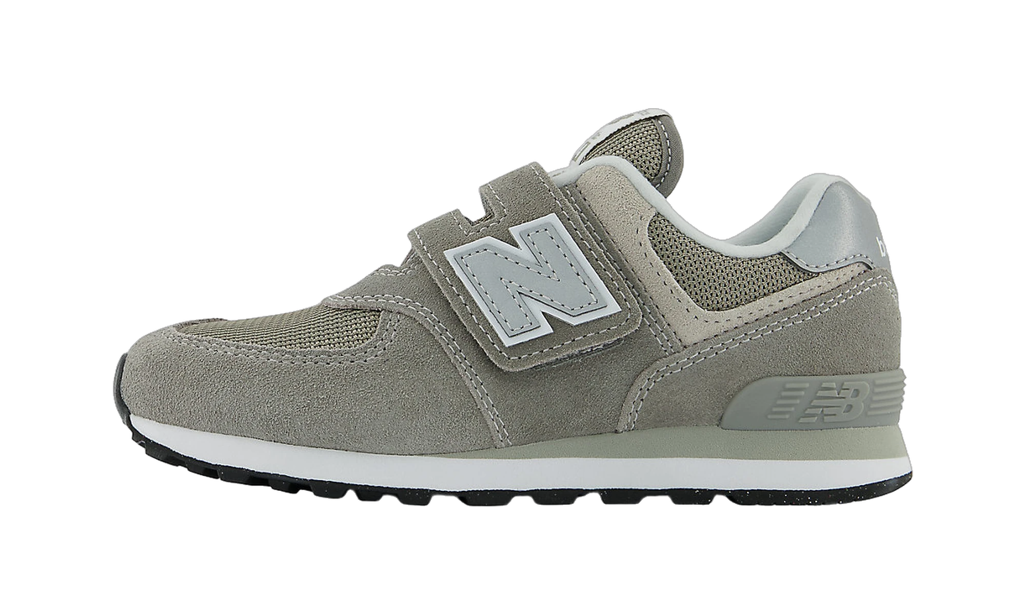 New Balance 574 Core Hook and Loop Grey White (PS)