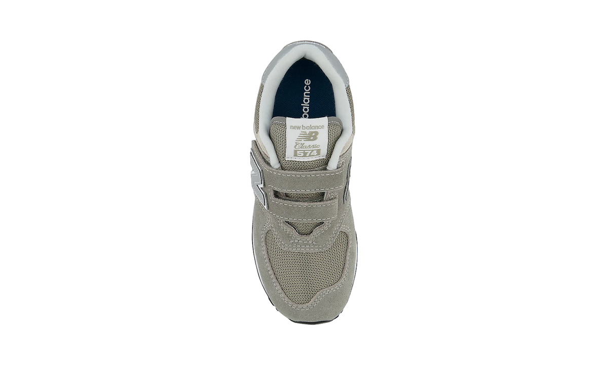 New Balance 574 Core Hook and Loop Grey White (PS)