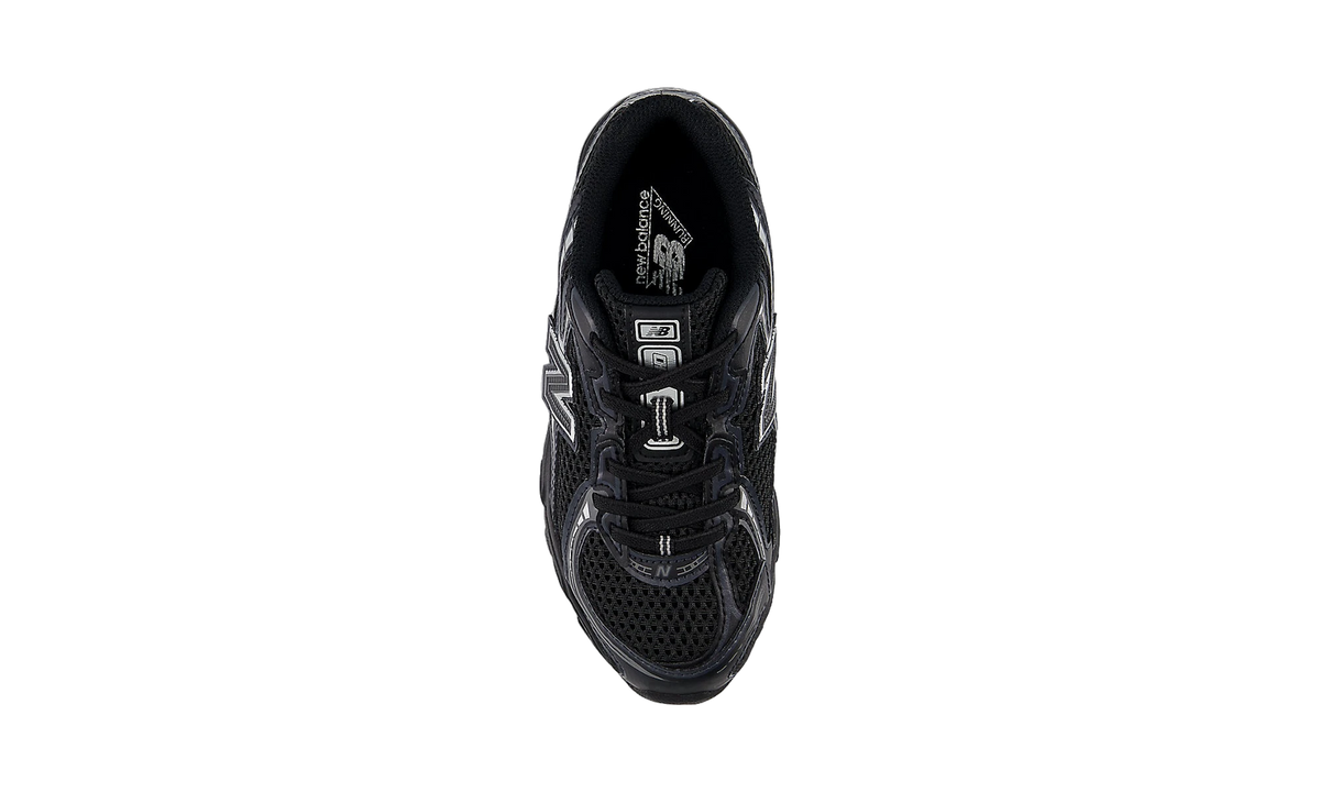 New Balance 740 Bungee Lace Black Grey Silver (PS)