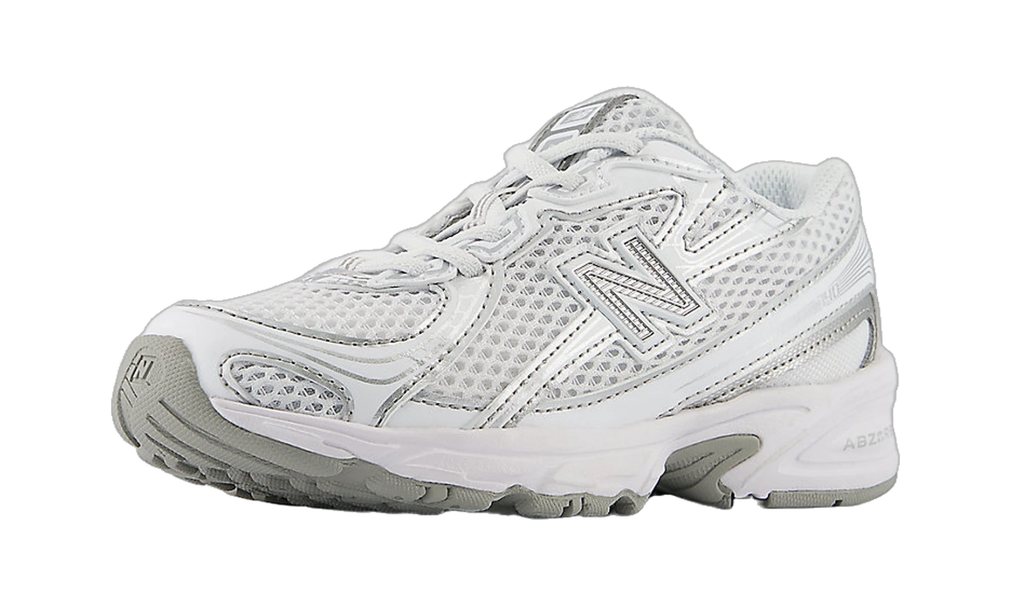 New Balance 740 Bungee Lace White Silver Metallic (PS)