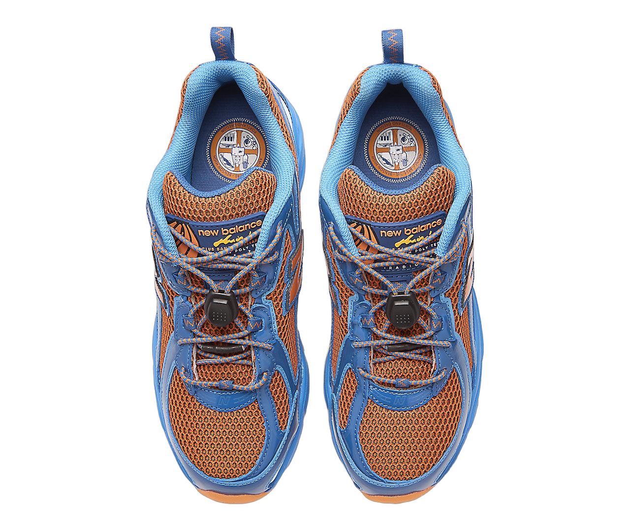 New Balance 740v2 Aminé Benson Tech, Snorkel Blue/Persimmon Orange (U740CB2)