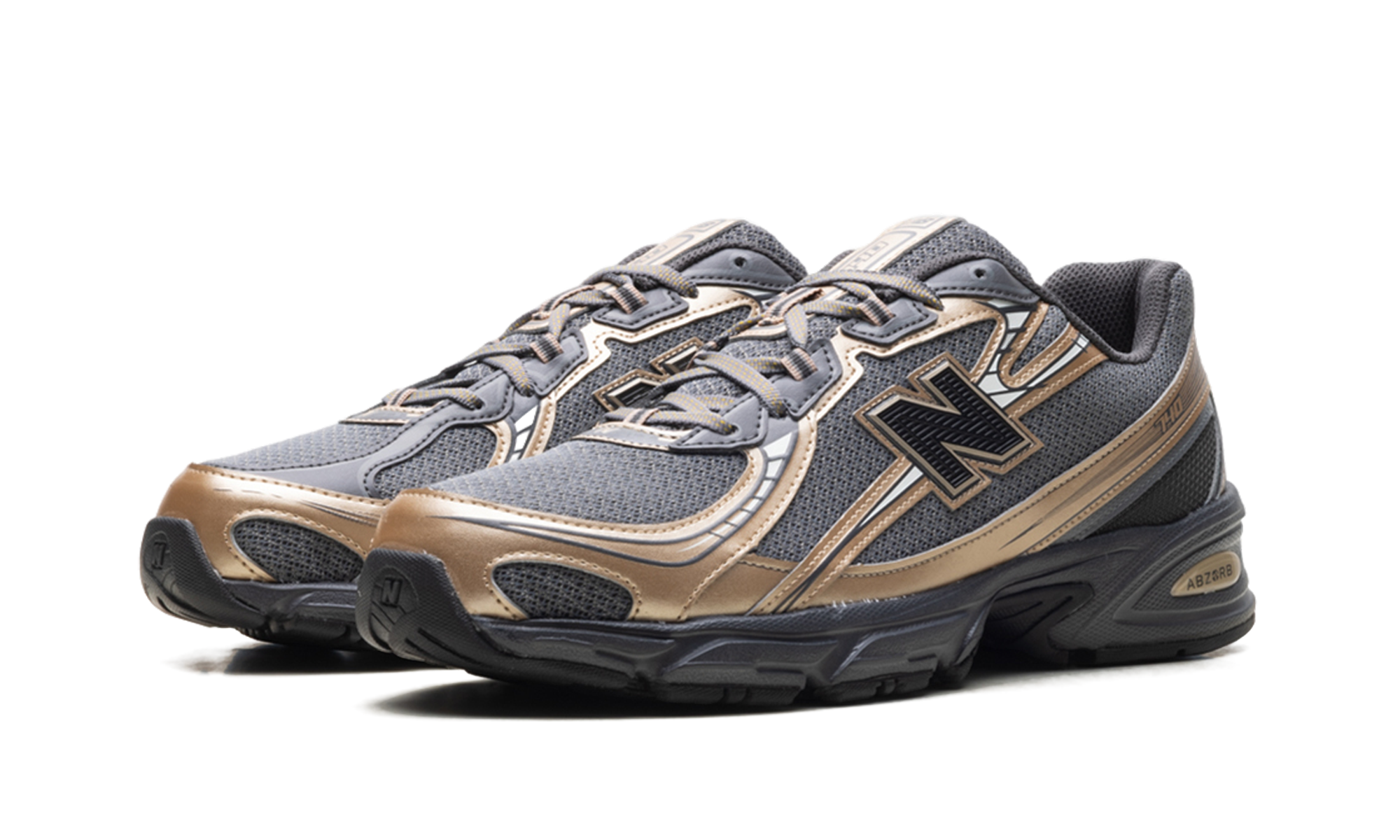 New Balance 740v2 Black Castlerock Gold Metallic