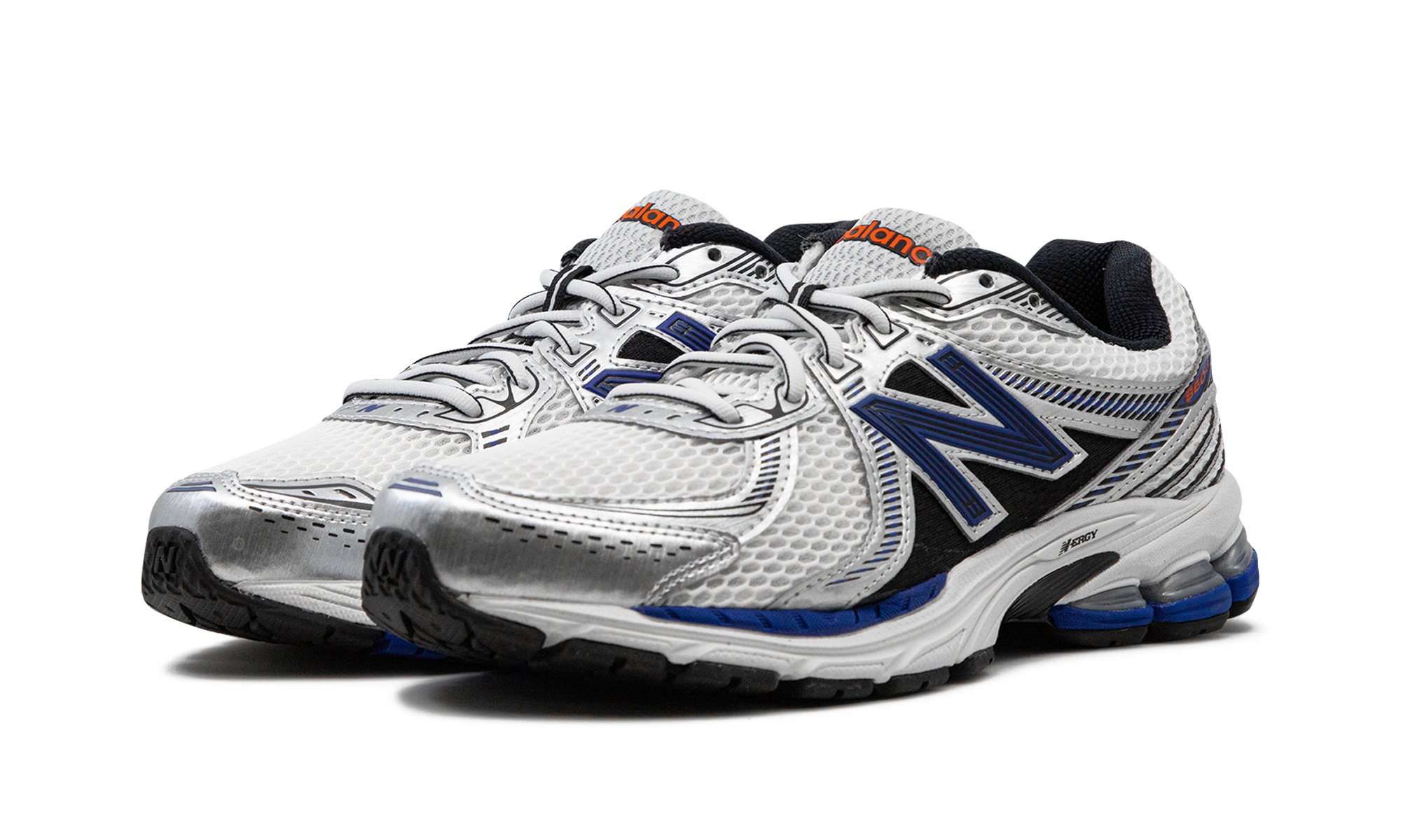 New Balance 860v2 White Team Royal Silver
