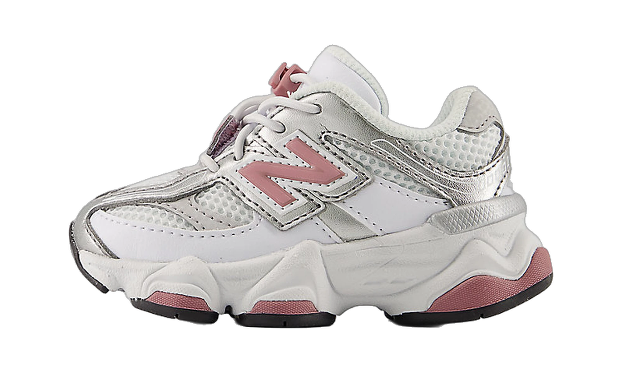 New Balance 9060 Bungee Lace White Rosewood Silver (TD)