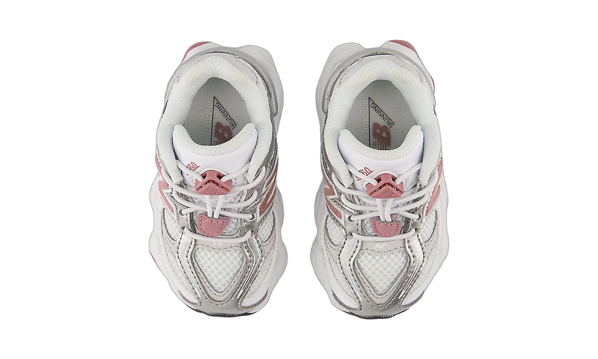 New Balance 9060 Bungee Lace White Rosewood Silver (TD)